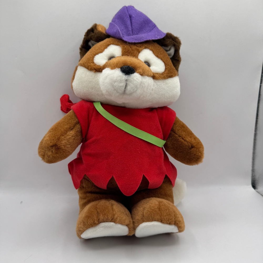 Hallmark Robin Hood Fox Plush Toy Kids Brown Red Purple Archer Vintage Valentine
